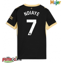 Camiseta Manchester City Iliman Ndiaye #7 Visitante Equipación para mujer 2026-27 manga corta